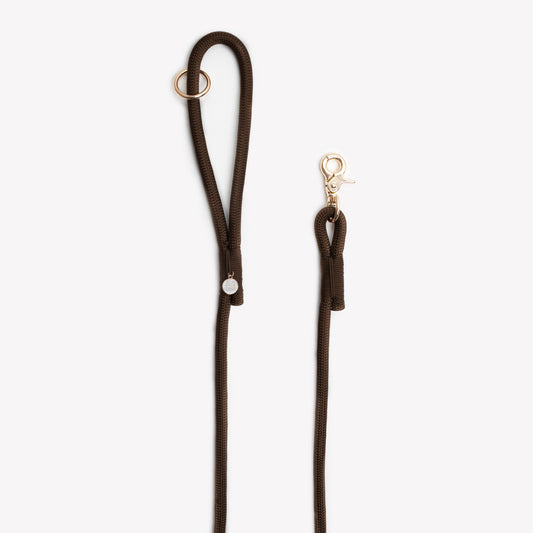 'Brown' - Braided Rope Leash