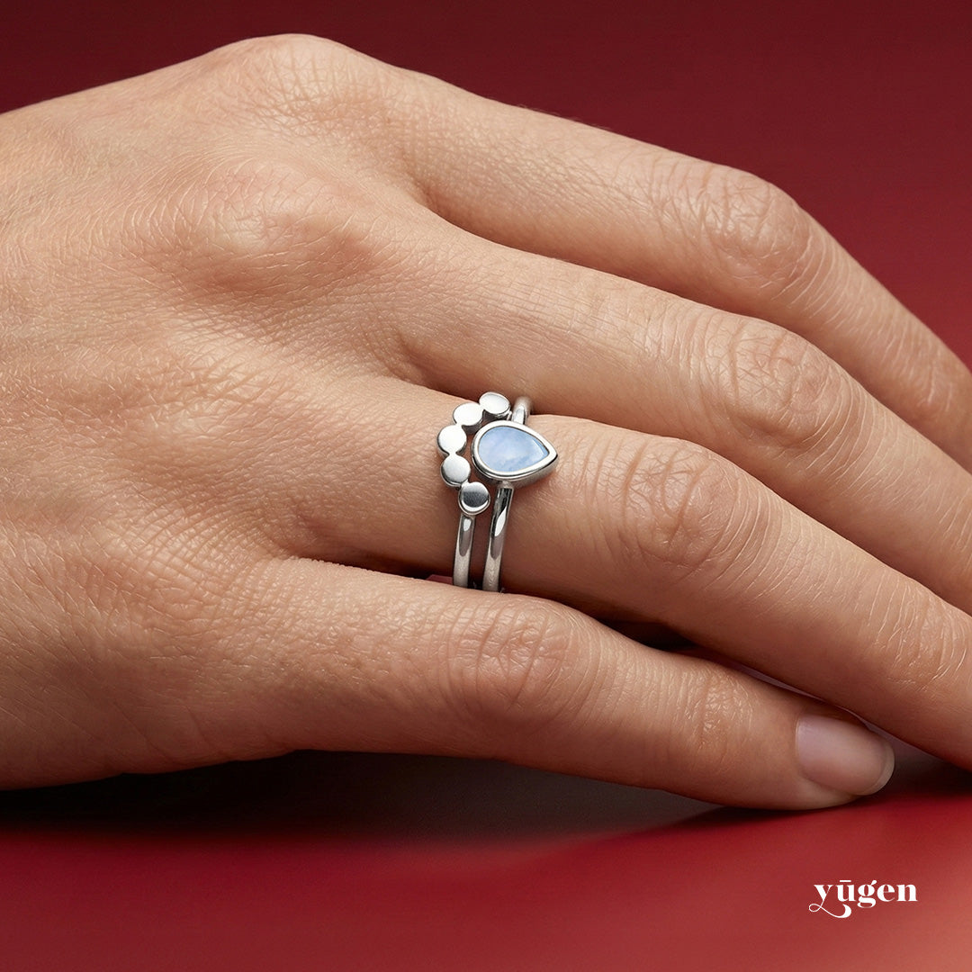 Moondrop Moonstone Ring