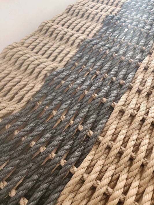 Brown & Black Lobster Rope Doormat