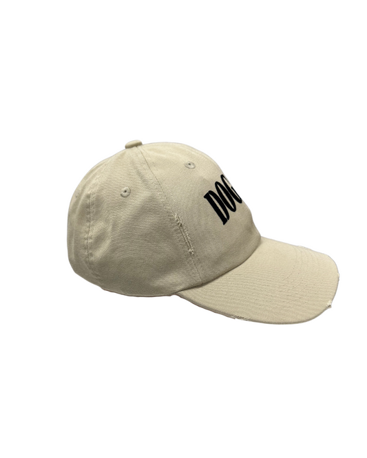 Dog Dad Distressed Cap - Tan