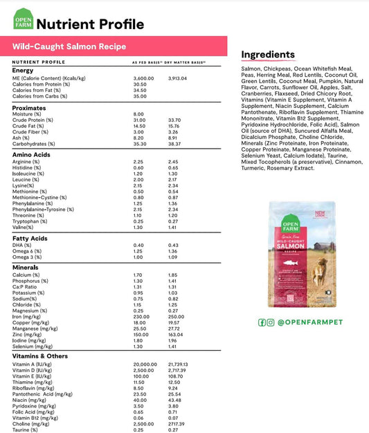 Open Farm Dog Grain-free Wild Salmon