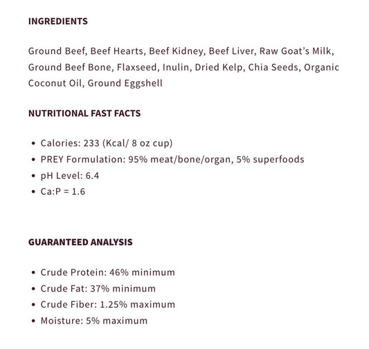 Steve's Real Food Cat Quest Freeze Dried Raw Nuggets Beef 10 oz