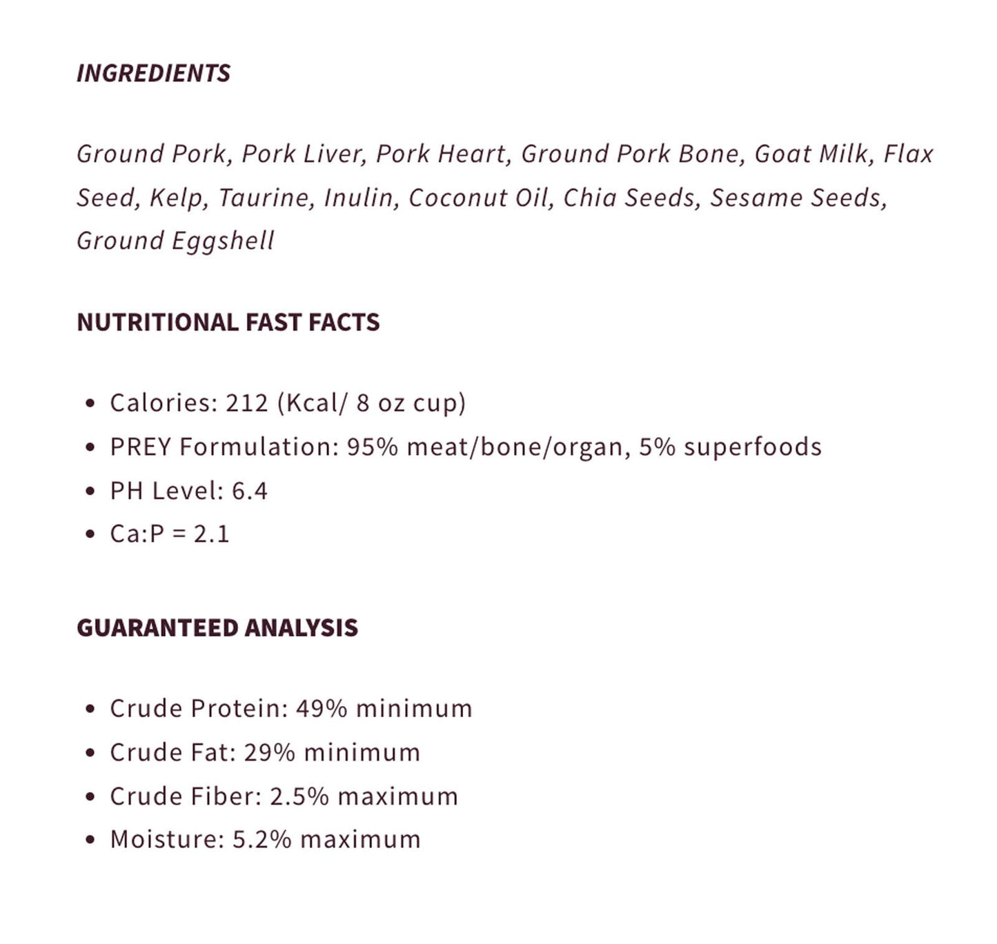 Steve's Real Food Cat Quest Freeze Dried Raw Nuggets Pork 10 oz