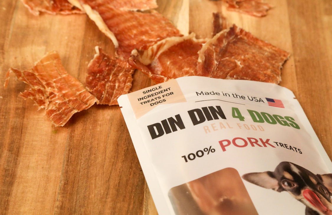 Pork Dog Treats, 5 Ounce Bag, Single Ingredient, High Protein