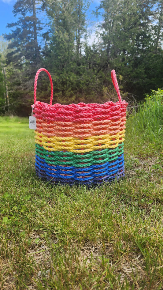 Rainbow Rope Basket