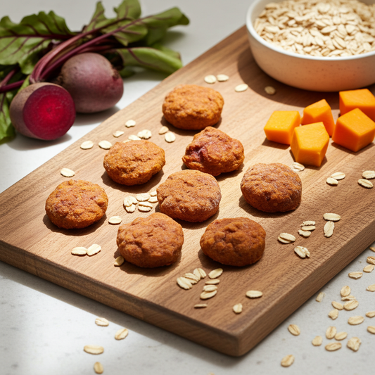 Beet Pumpkin Dog Mini Muffins | Organic Beet Dog Treats