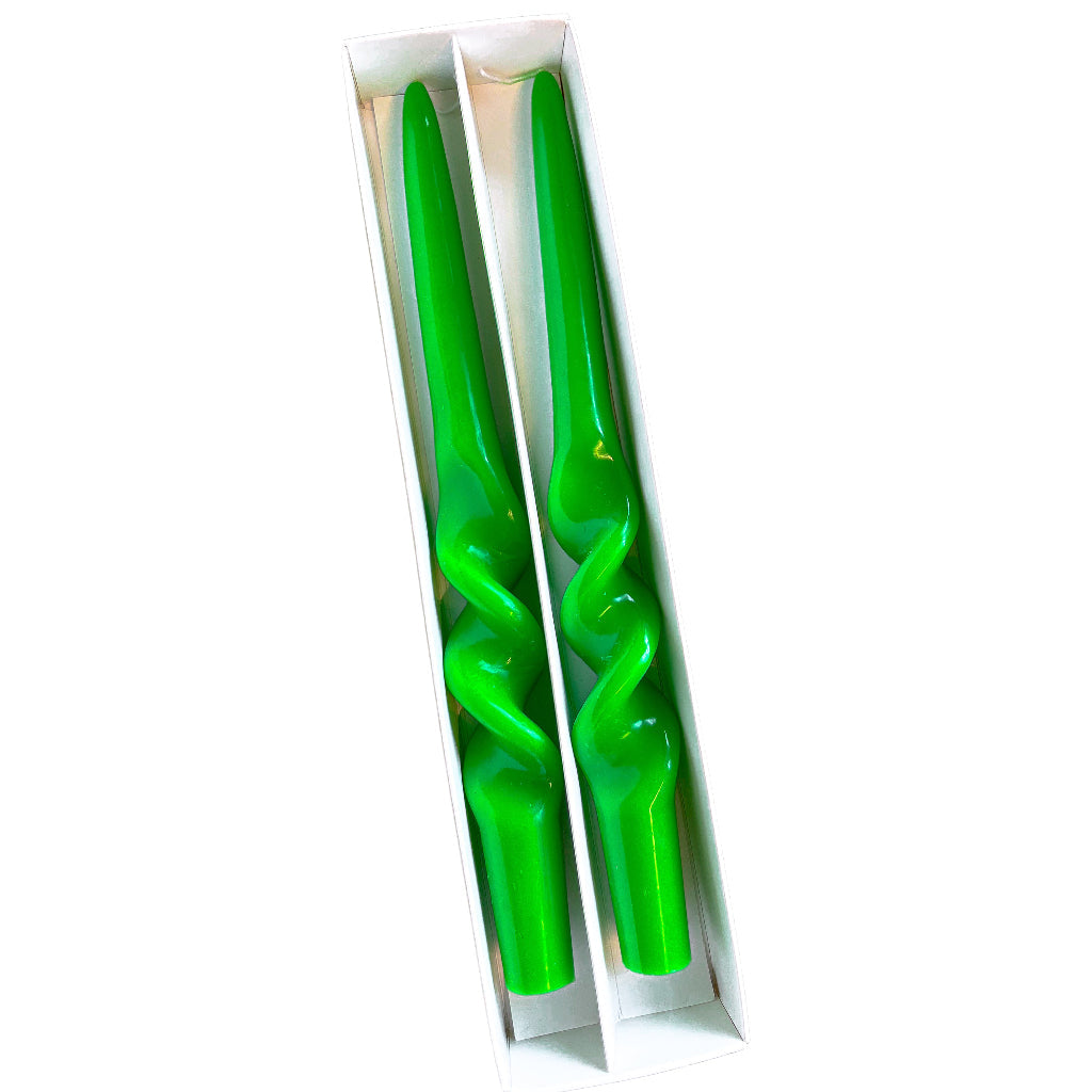 20 Forest Fern Twisted Candle - 10 Packs of 2