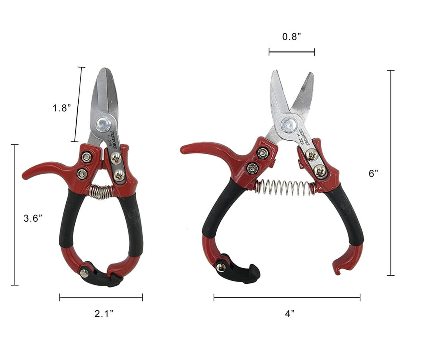 Stem Clipper 1-inch blade, 5.5-inches Long, Hand Guard