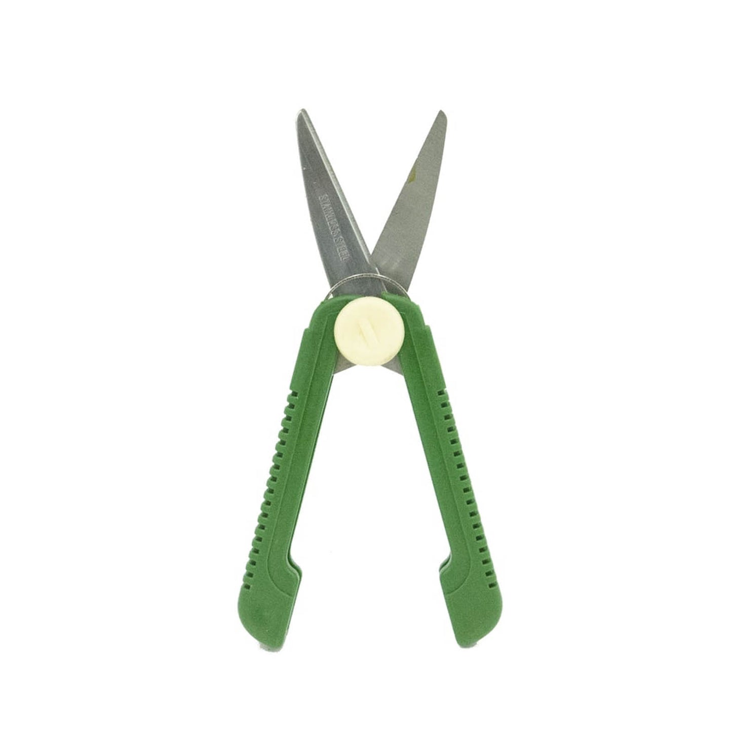 Fold-Away Pocket Snips, Stainless Blades, non-slip grips