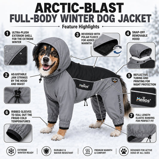 Dog Helios 'Arctic Blast' Full Bodied Winter Dog Coat w/ Blackshark Tech