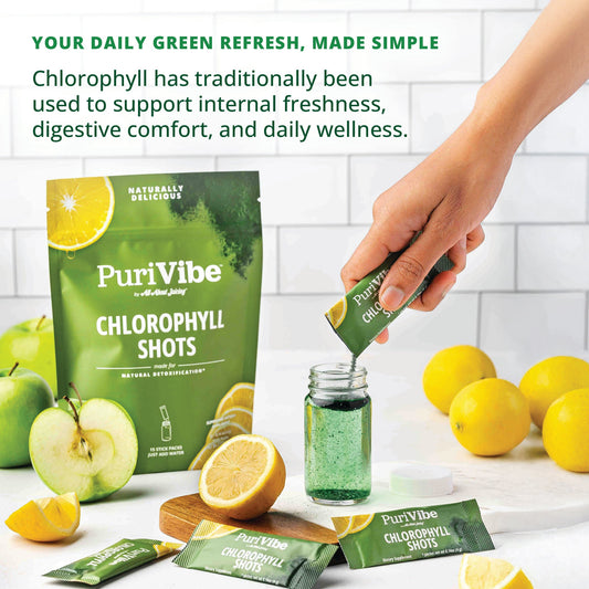 PuriVibe Chlorophyll & Lemon Juice Shots