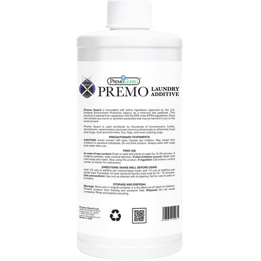 Bed Bug & Mite Laundry Additive 32 oz | Non-Toxic Treatment | Premo Guard