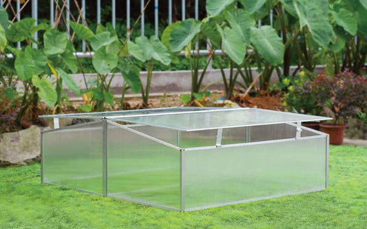 Foldable Aluminum Cold Frame 100x100x40 cm