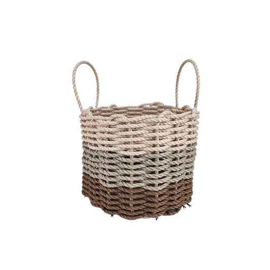 Brown, Tan & Light Tan Ombre Rope Basket