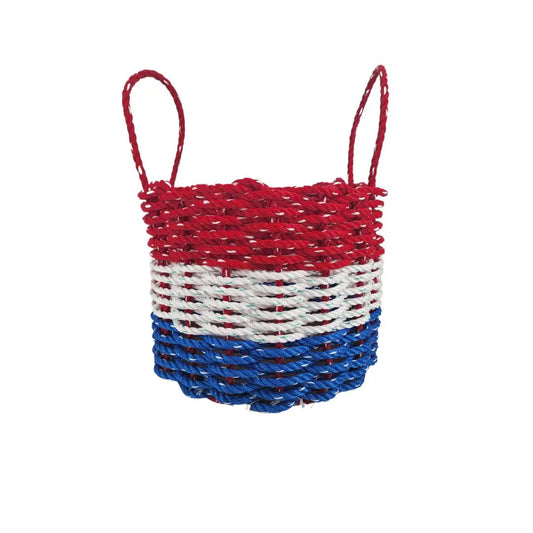 Red, White & Blue Rope Basket