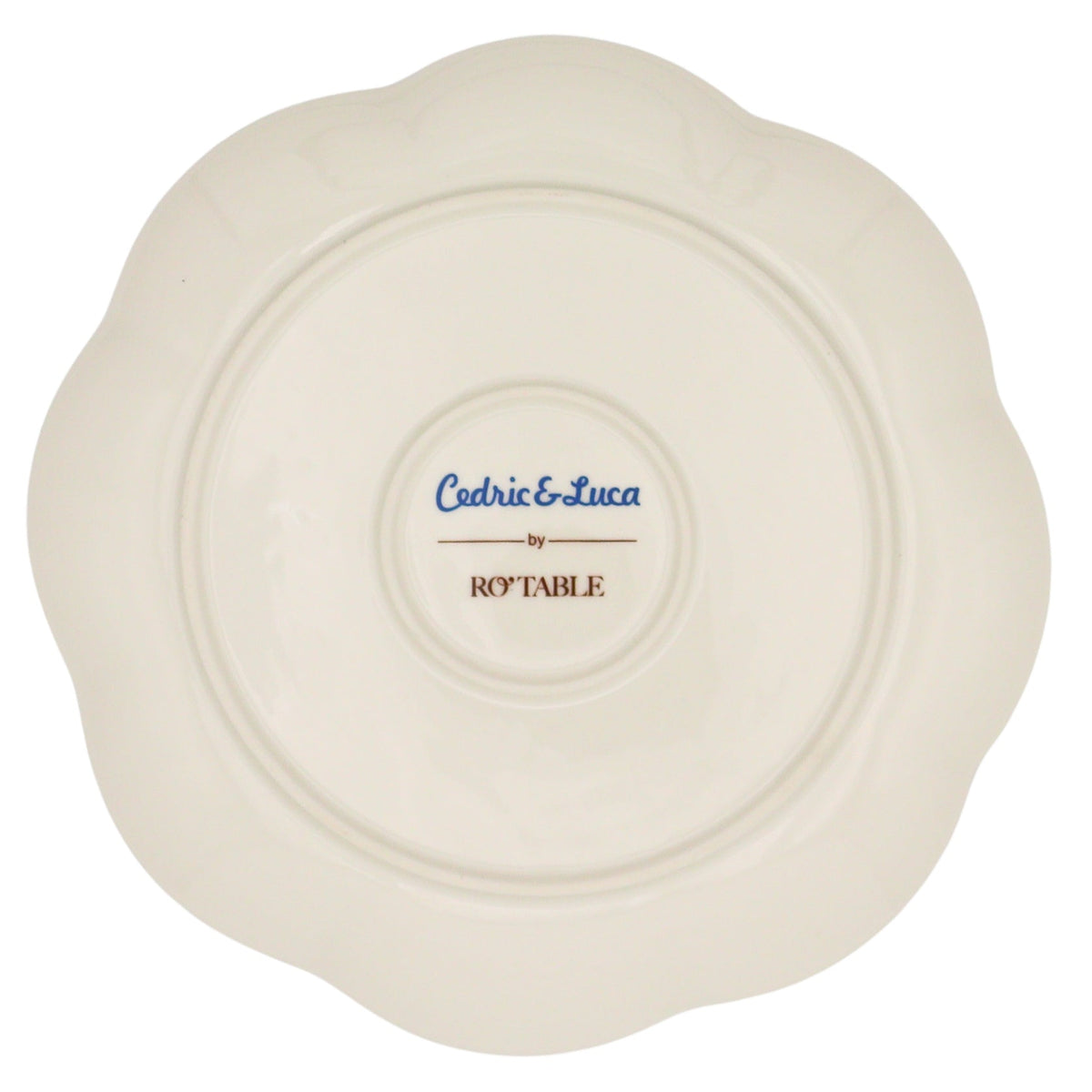 Valensole Lavender Scalloped Dinner Plate - Set of 4 (+1 Bonus Plate)