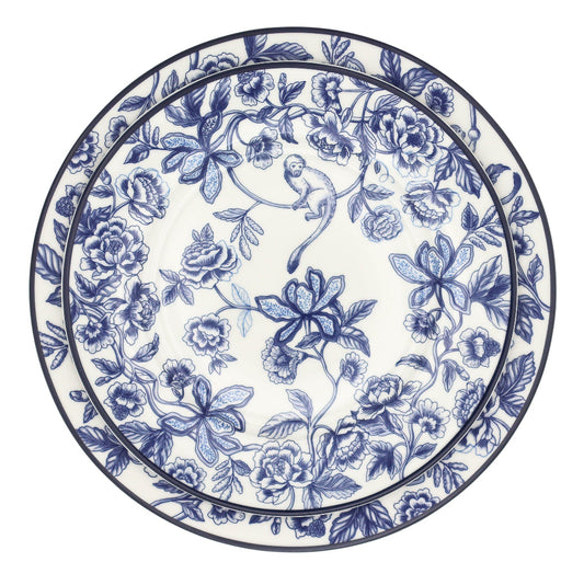 Bombay Blue Porcelain Starter Plates – Set of 4 (+1 Bonus Plate)
