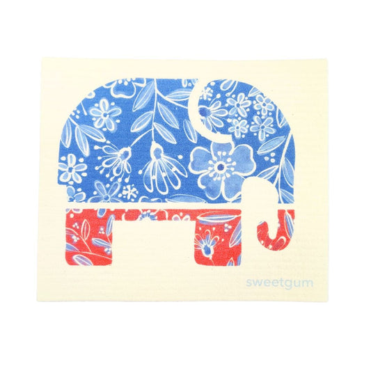 Bipartisan Donkey & Elephant Swedish Dishcloth Set | Red, White & Blue