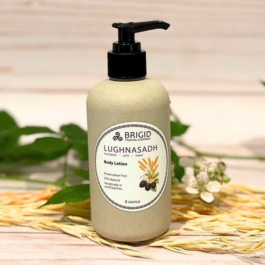 Lughnasadh Natural Body Lotion – Blackberry, Oats & Honey, Paraben-Free