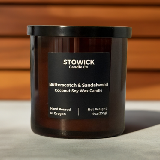 Butterscotch And Sandalwood Tumbler Candle