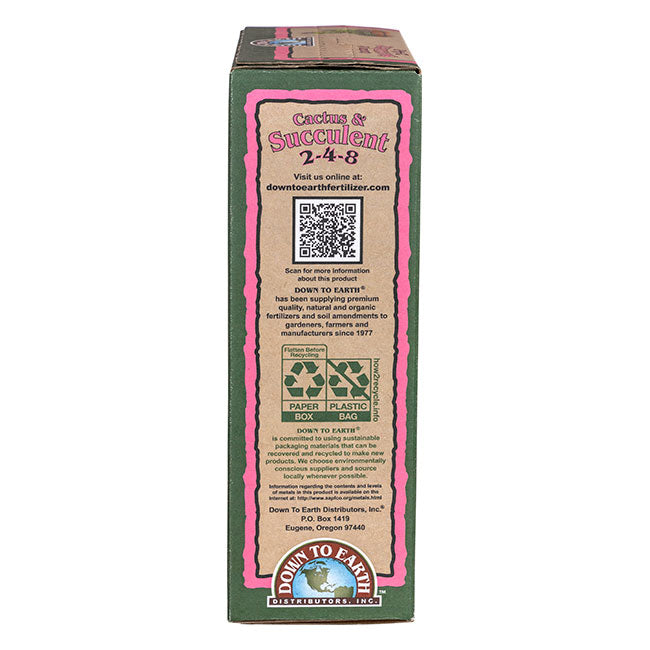 Down To Earth™ Cactus Mix 2-4-8 OMRI Listed® (5lb)