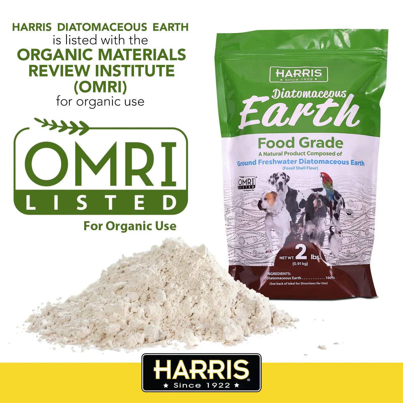 Harris Diatomaceous Earth Food Grade - 2 lb