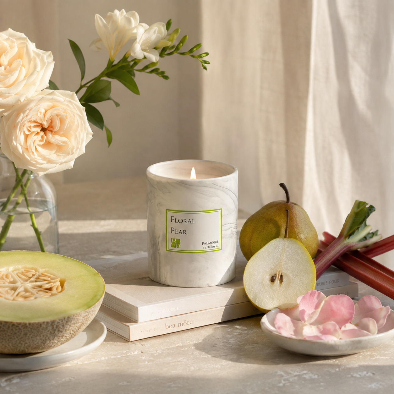 Floral Pear Soy Wax Candle
