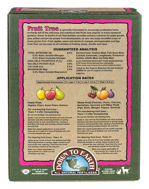 Down to Earth™ Fruit Tree 6-2-4 OMRI Listed® (5lb)