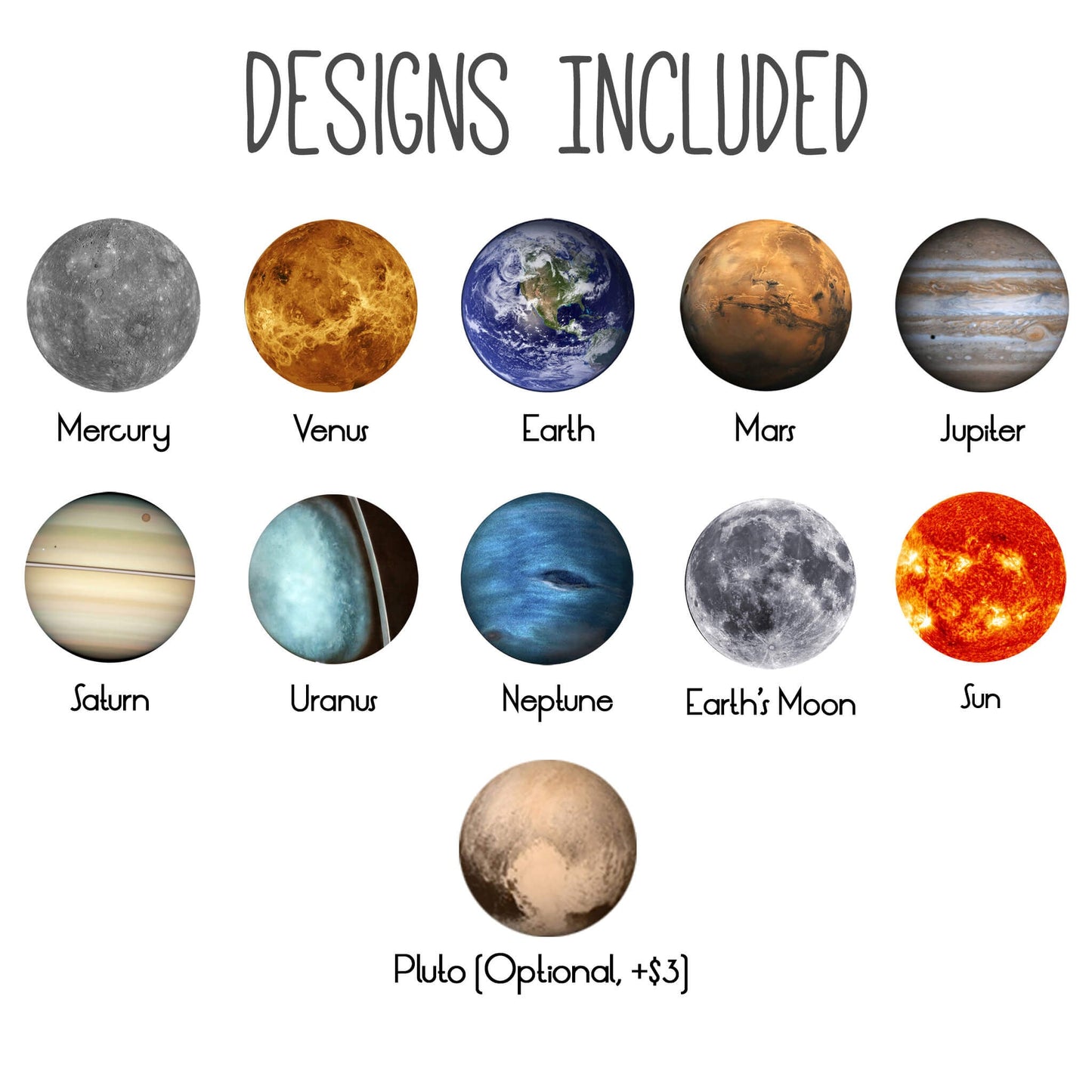 Interchangeable Solar System Necklace