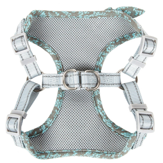 Pet Life ® 'Fidomite' Mesh Reversed and Adjustable Fashion Dog Harness W/ Designer Bowtie