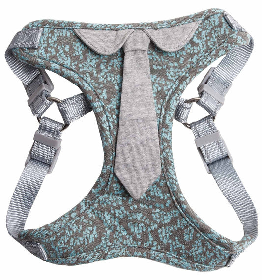 Pet Life ® 'Fidomite' Mesh Reversed and Adjustable Fashion Dog Harness W/ Designer Neck Tie