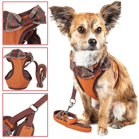 Pet Life ® Luxe 'Pawsh' 2-In-1 Adjustable Fashion Dog Harness and Leash