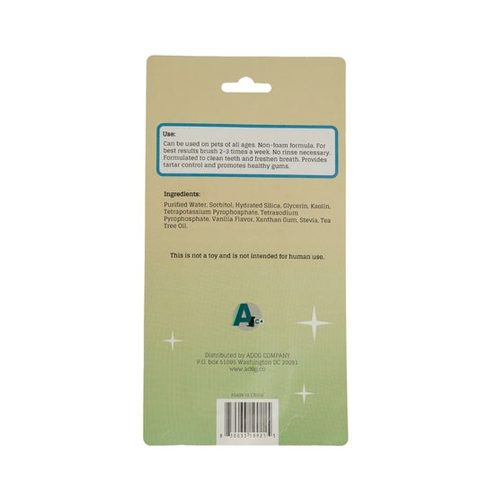 Triple Headed Dog Toothbrush with All-Natural Toothpaste Kit – 2-Piece Kit