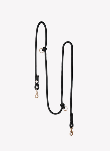 'Black' - Hands Free Braided Leash