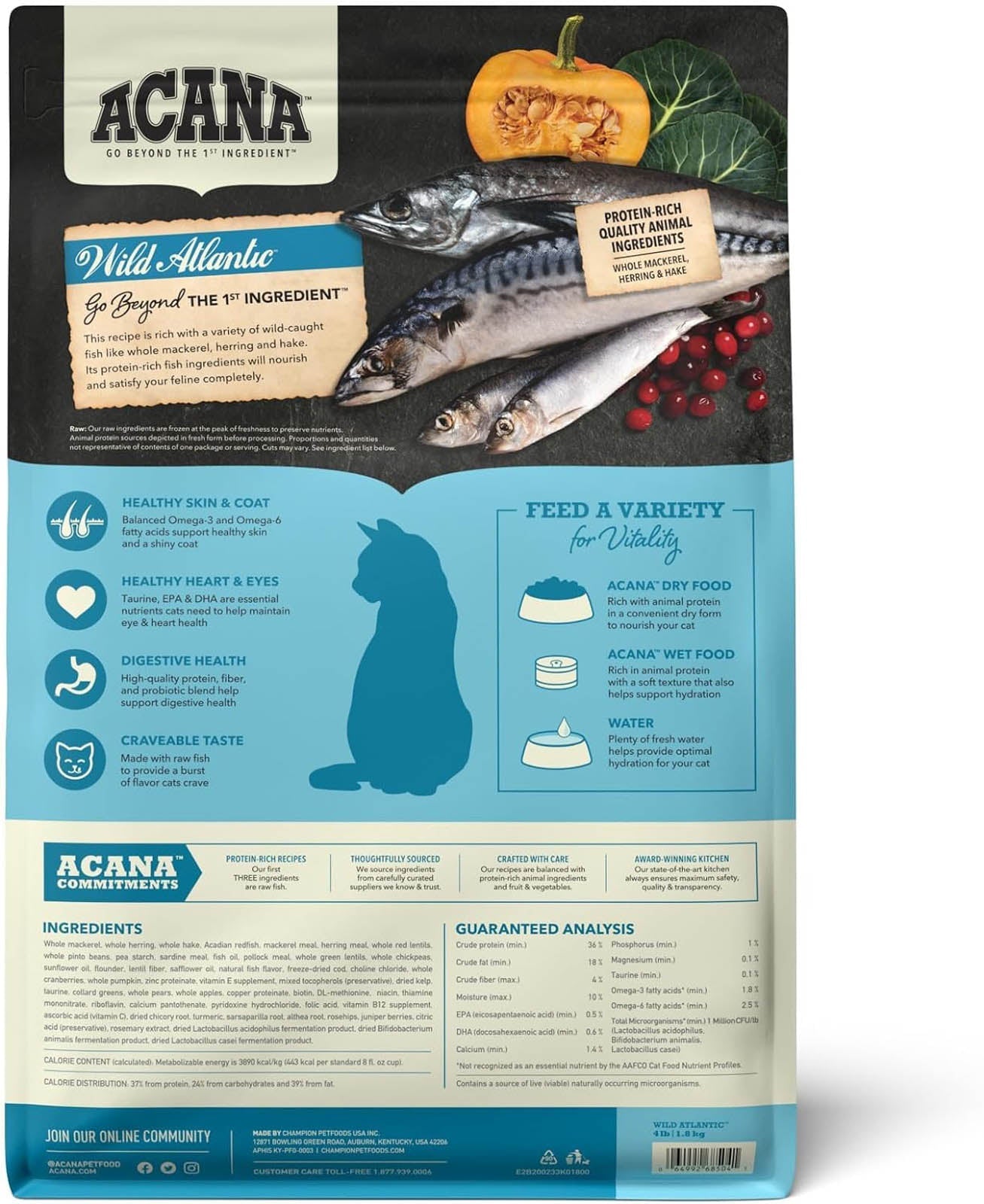 Acana Highest Protein, Wild Atlantic Dry Cat Food