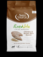 NutriSource Pure Vita Dog Food, Chicken & Brown Rice, Wholesome Grains