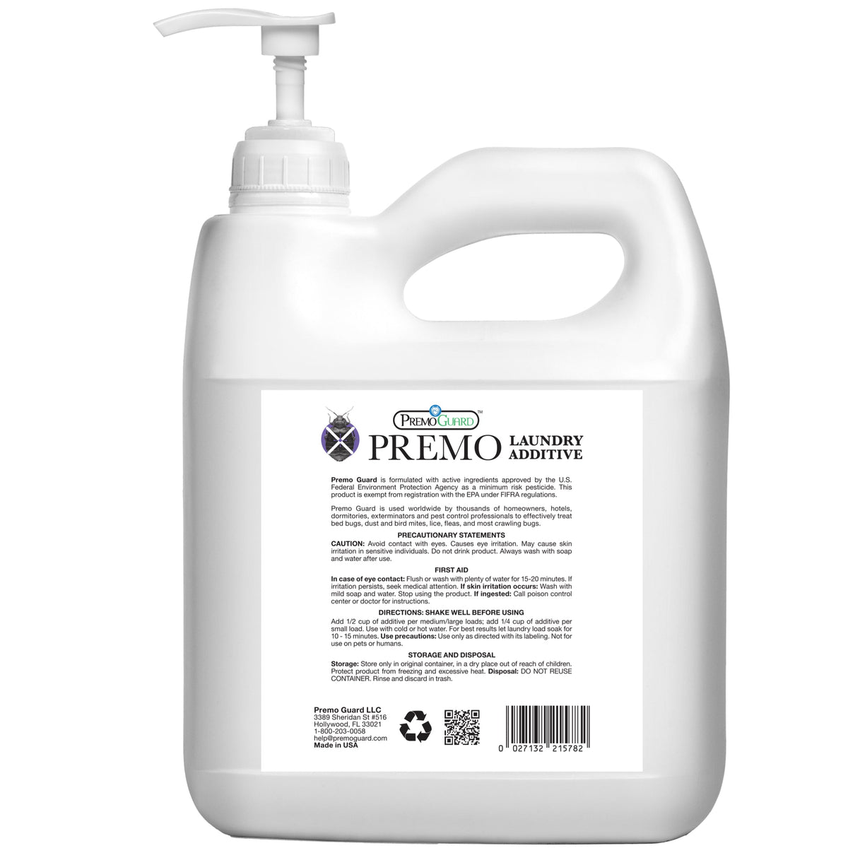 Bed Bug & Mite Laundry Additive | Non-Toxic Treatment | Premo Guard