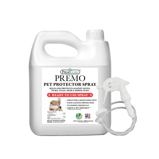 Pet Protector Spray 128 oz | Plant Based Non-Toxic Treatment | Premo Guard