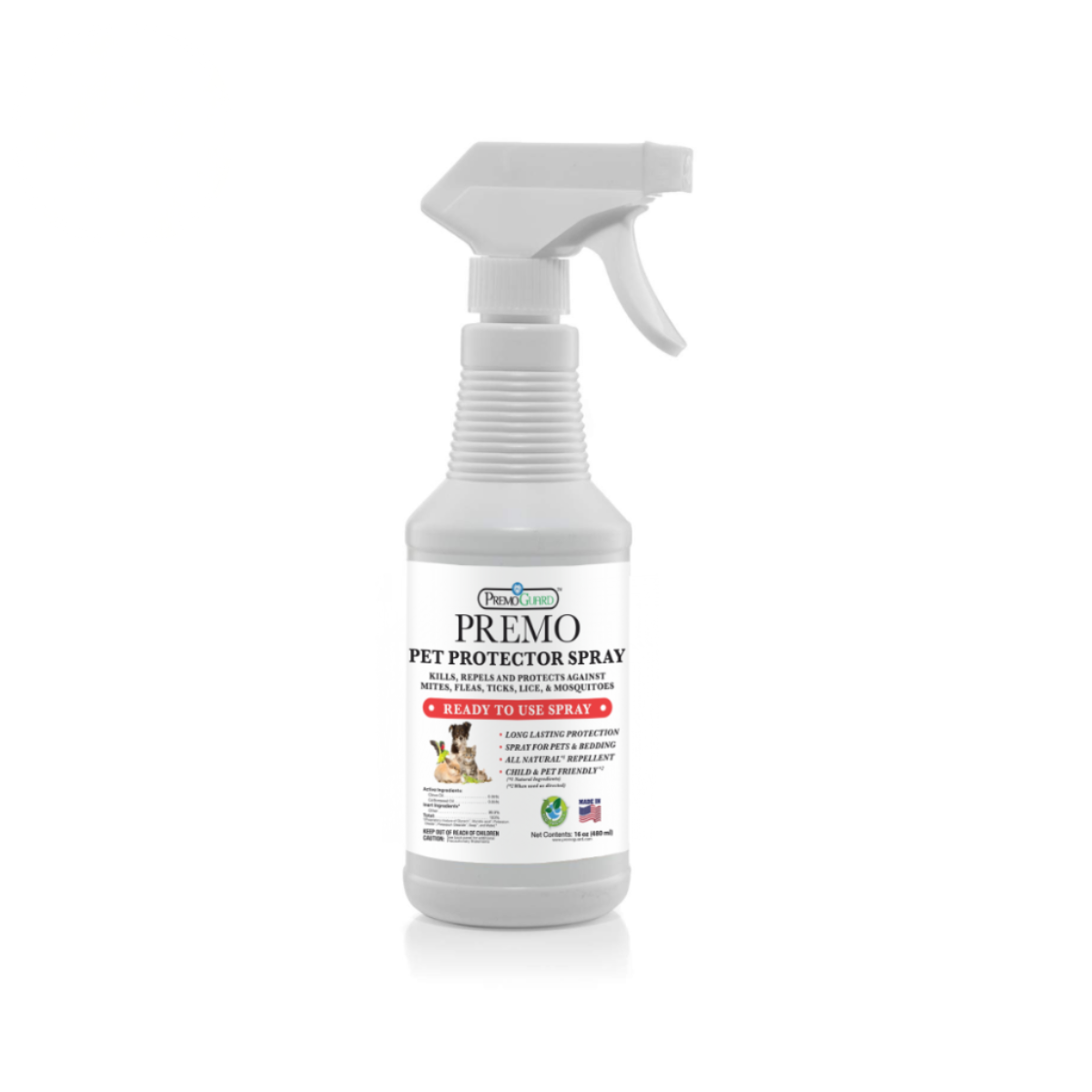 Pet Protector 16 oz | Plant Based Natural Non-Toxic | Premo Guard