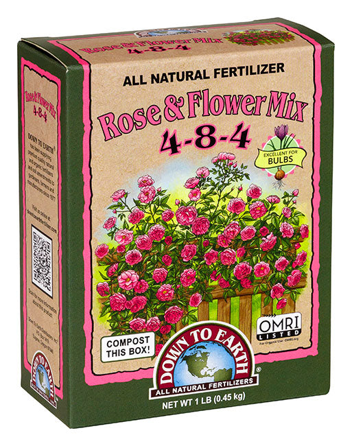 Down to Earth™ Rose & Flower Mix 4-8-4  OMRI Listed® (5lb)
