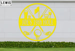 Golf 19th Hole Custom Name Metal Sign | Personalized Golf Bar Decor