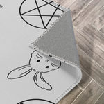 Pet Playpen Floor Mat Rug, Goth Grey