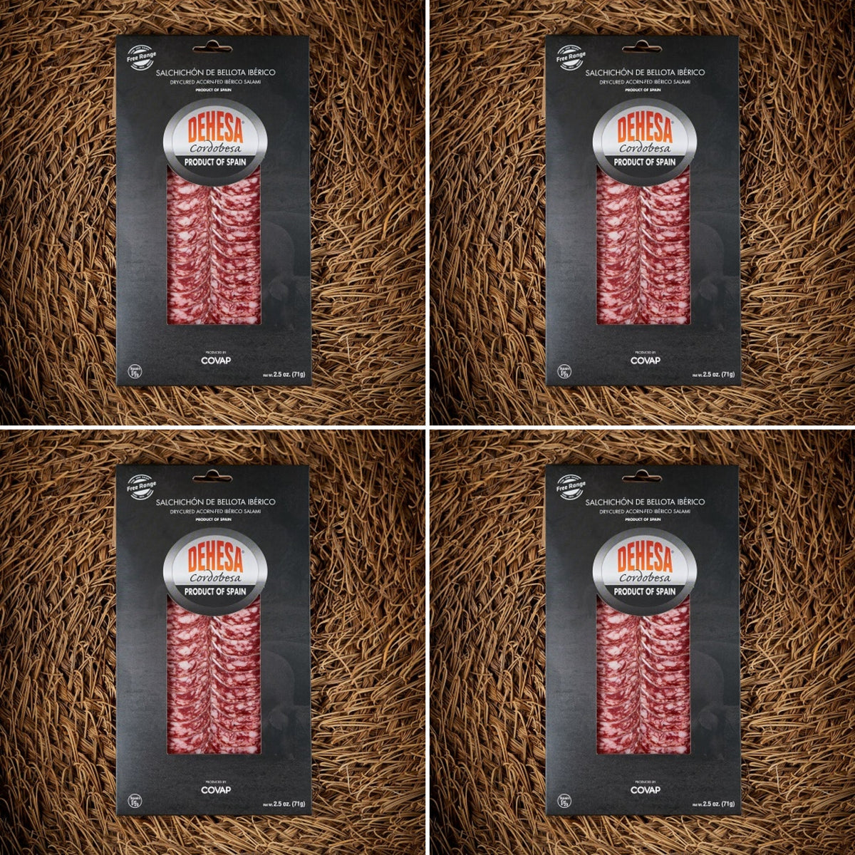 Dehesa Cordobesa® Chorizo and Salchichón de Bellota Ibérico 4 Pack