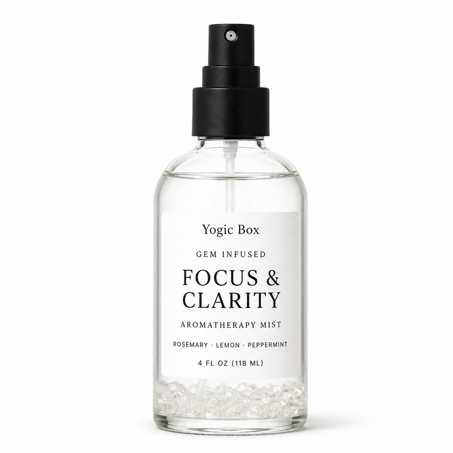 Gem Infused Focus & Clarity Aromatherapy Mist | Pillow Spray