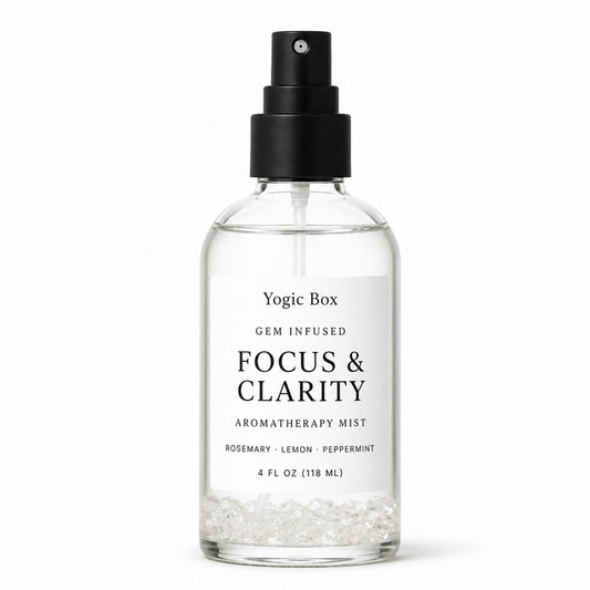 Gem Infused Focus & Clarity Aromatherapy Mist | Pillow Spray