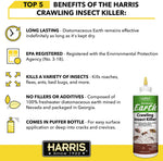 Harris Diatomaceous Earth Crawling Insect Killer, 8 oz