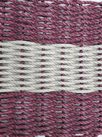Lobster Rope Mat Burgundy and Tan