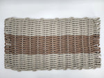 Lobster Rope Mat Tan and Brown, Natural Color