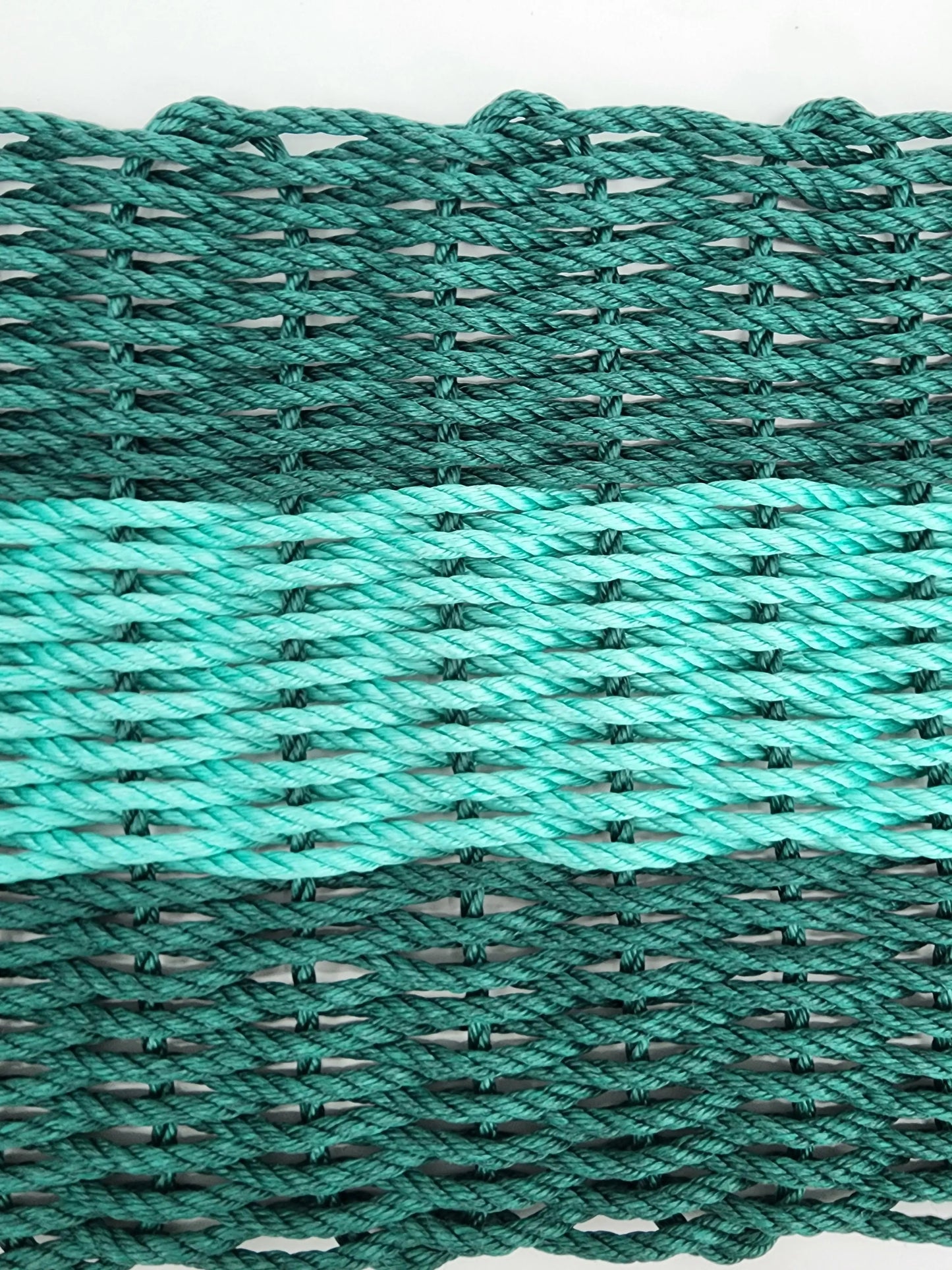 Hunter Green & Teal Lobster Rope Doormat