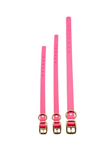 Hot Pink Waterproof Biothane Collar